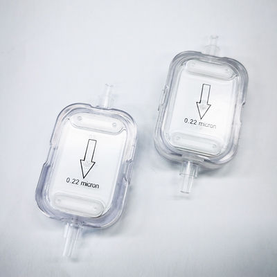 Eenmalig gebruik IV-filter met hydrofiele PES 0,2 μm en hydrofobische PTFE 0,2 μm Niet-steriele